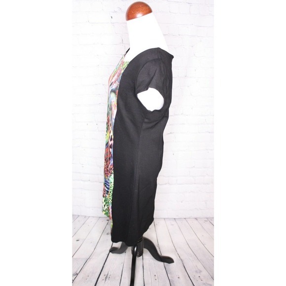 Elisabetta Franchi Dress XL.‎ Abstract. Great Condition. Black/white. Italian. - Picture 2 of 7